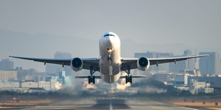 An aircraft taking off. Photo/Courtesy
