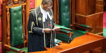 Speaker Moses Wetangula in a past court session.