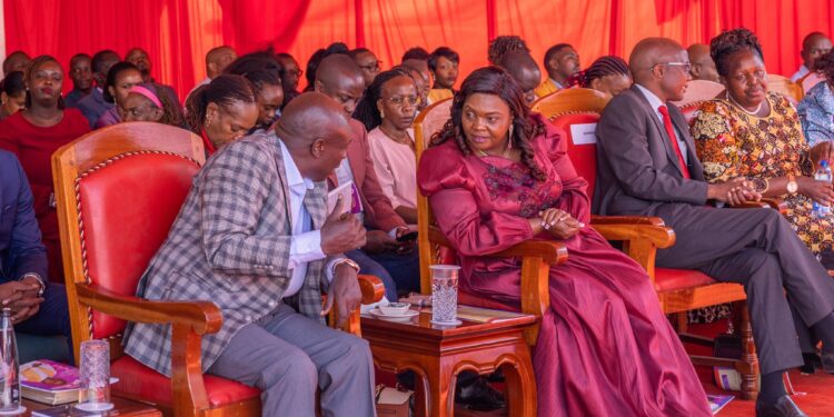 DP Rigathi Gachagua and Second Lady Pastor Dorcas Rigathi at Nakuru Athletic Club, Nakuru Town. PHOTO/DPCS.