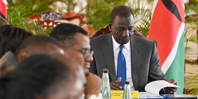 President William Ruto chairing UDA National Steering Committee meeting on April 2, 2024. PHOTO/UDA.
