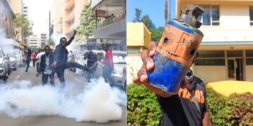 Tear Gas during protest
