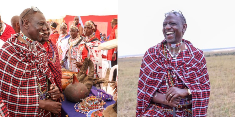 President William Ruto attending the Maa Culture in August 2023. PHOTO/ PCS
