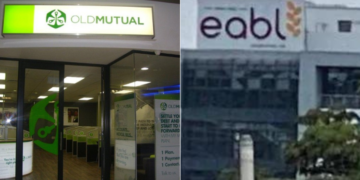 A photo collage of Old Mutual offices and East African Breweries offices.PHOTO/Courtesy.