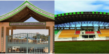 Kakamega County Teaching and Referral Hospital project and Bukhungu Stadium. Photo\Courtesy
