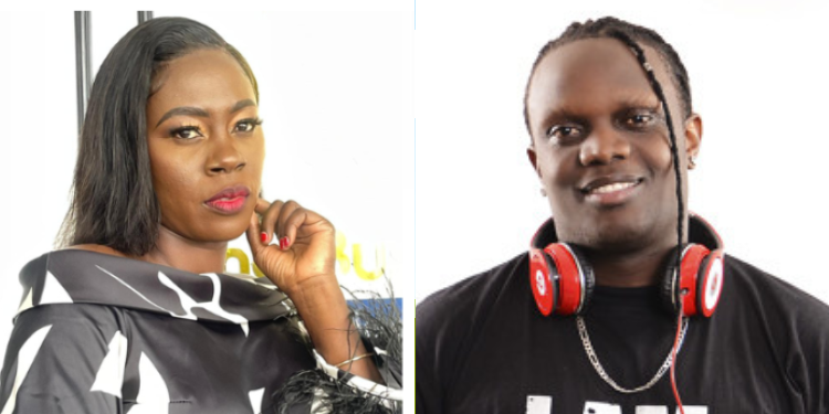 A collage of Akothee and reggae DJ Kriss Darlin. Photo/Courtesy. 