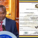 A photo collage of Interior CS Kithure Kindiki and a sample of a Police Clearance Certificate. PHOTO/Courtesy.