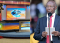 A photo collage of RMS owner S.K Macharia and Citizen TV studios. PHOTO/Courtesy.
