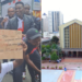 A collage of protesters and Holy Basilica Church in Nairobi. Photo/ Courtesy