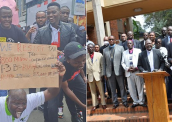 A collage of church Leaders and protestors in Nairobi. PHOTO/ Courtesy