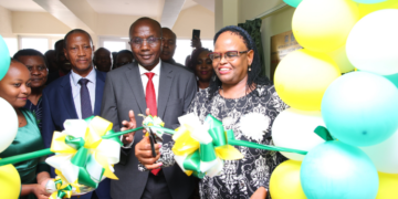 Chief Justice Martha Koome launching the first autonomous Alternative Justice Systems (AJS) Centre in Africa at Imani Mall in Nakuru County. Photo\Courtesy
