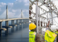 An artistic impression of the Mombasa Gate Bridge and KETRACO employees at work. PHOTO/ Courtesy