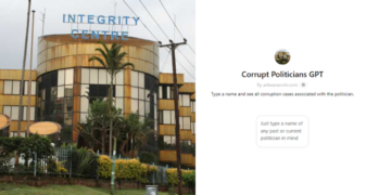 A collage of EACC Integrity Centre and the Corrupt Politicians GPT.PHOTO/ Courtesy