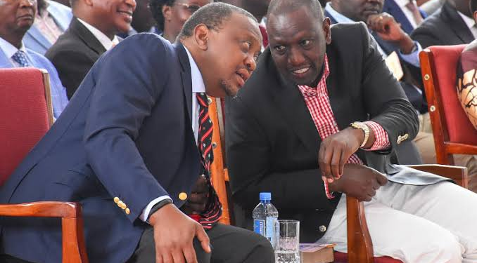 Uhuru Kenyatta and President Willliam Ruto. PHOTO/ Courtesy