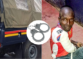 A collage of a police van and the convict rearrested after escaping from a Nakuru hospital.