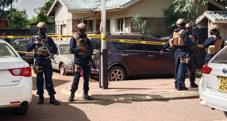 The scene at the Makadara Law Courts in Nairobi, following the shooting of Principal Magistrate Monica Kivuti on June 13, 2024. (Photo: Handout) Koome