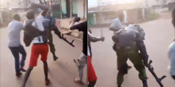 Police Officer Captured Being Attacked by Mob in Video