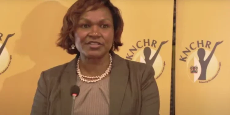 KNCHR Chairperson Roseline Odede. PHOTO/ Courtesy
