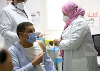 AFP | Libyan Prime Minister Abdelhamid Dbeibah receives his vaccination against coronavirus