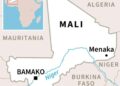 Map of Mali locating Menaka | AFP