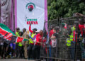 President Uhuru Kenyatta flagging off the marathon.
Image: PSCU