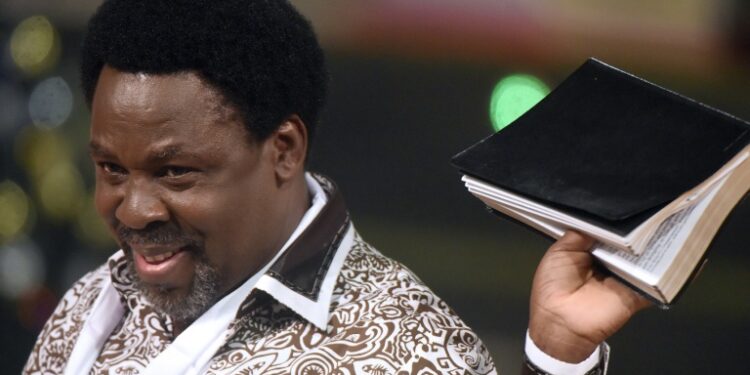 AFP | TB Joshua's YouTube channel had more than 1.8 million subscribers and 600 million views