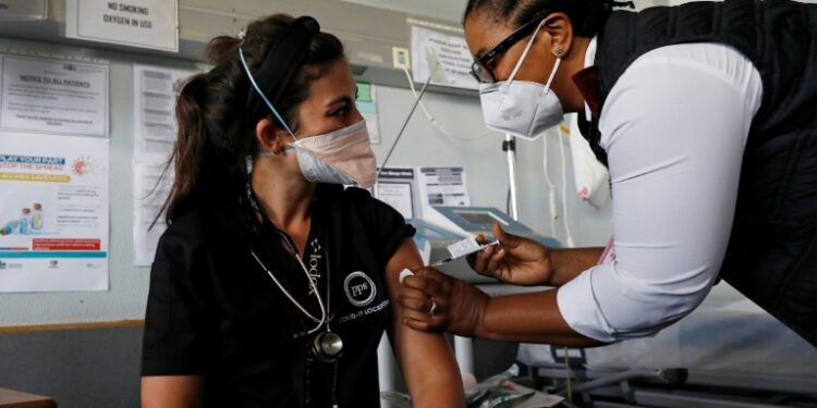 Health workers have been among the first to be vaccinated in South Africa | AFP