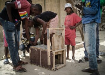 Their weapon of choice is a crate-like wooden trap, which contains a piece of mutton as bait and can be pulled closed with a piece of string | AFP