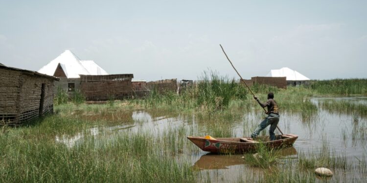 The water levels in Lake Tanganyika remain at highs not seen in decades | AFP