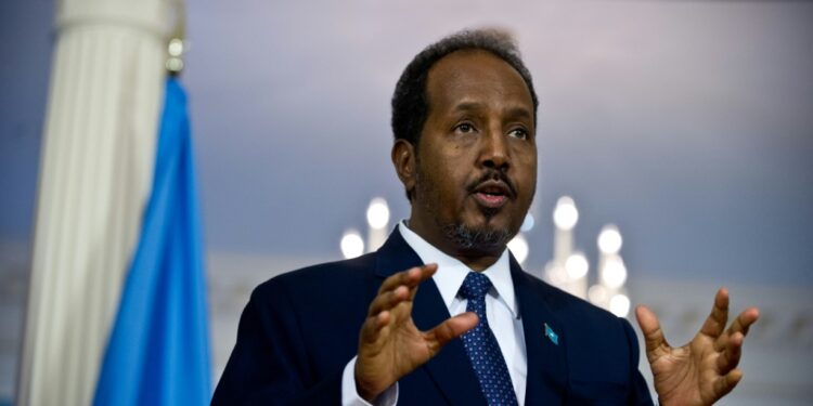 Mohamud needs to tackle a looming famine and the damage done by months of political infighting | AFP