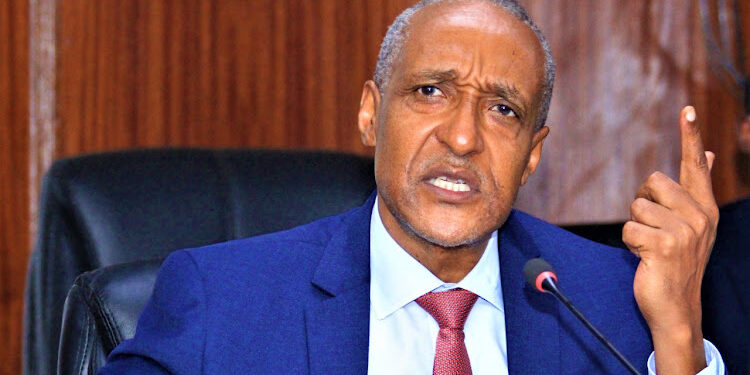 Foreign Affairs PS Macharia Kamau.He has blamed Kenyan immigrant workers for their suffering in Saudi Arabia.Photo/Courtesy
