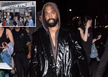 Kanye West was escorted out after checking in at the Skechers HQ unannounced. Photo: Page Six.