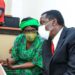 Sirisia MP John Waluke and his business associate Grace Wakhungu. The two were sentenced to 67 and 69 years in prison respectively.
Photo: NMG