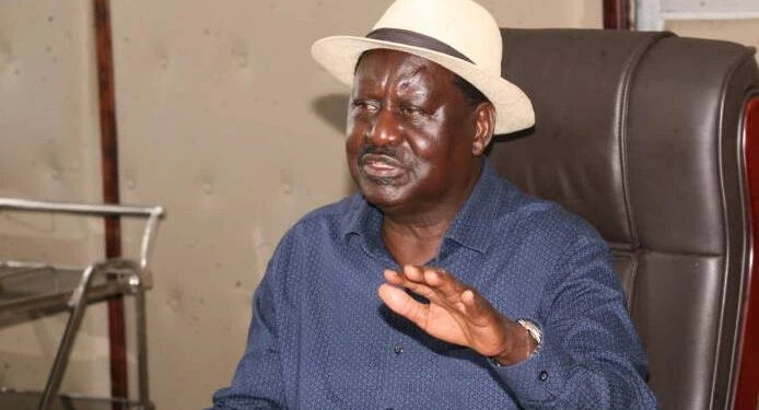 Azimio la Umoja Coalition leader Raila Odinga.PHOTO/COURTESY