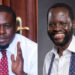 A photo collage of Nairbi Governor Johnson Sakaja and his Kisumu counterpart Profesor Anyna'g Nyong'o.PHOTOS/COURTESY