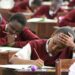 Students from Moi Girls Eldoret sitting for KCSE exams.PHOTO/COURTESY