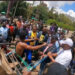 Comedian Eric Omondi being arrested along Kenyatta Avenue. Photo/Courtesy