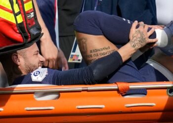 Neymar after suffering an injury :PHOTO/Courtesy