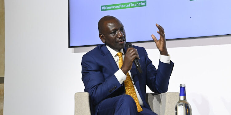 President William Ruto at the New Global Financial Pact Summit in Paris.

Photo Courtesy
