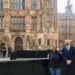TBIJ reporter Emiliano Mellino and Sybil Msezane outside the House of Lords | TBIJ