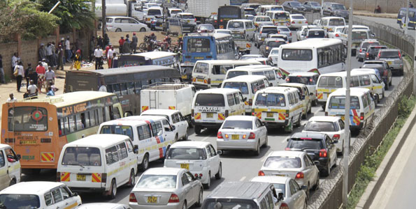 Traffic jam in Nairobi. PHOTO/Courtesy.