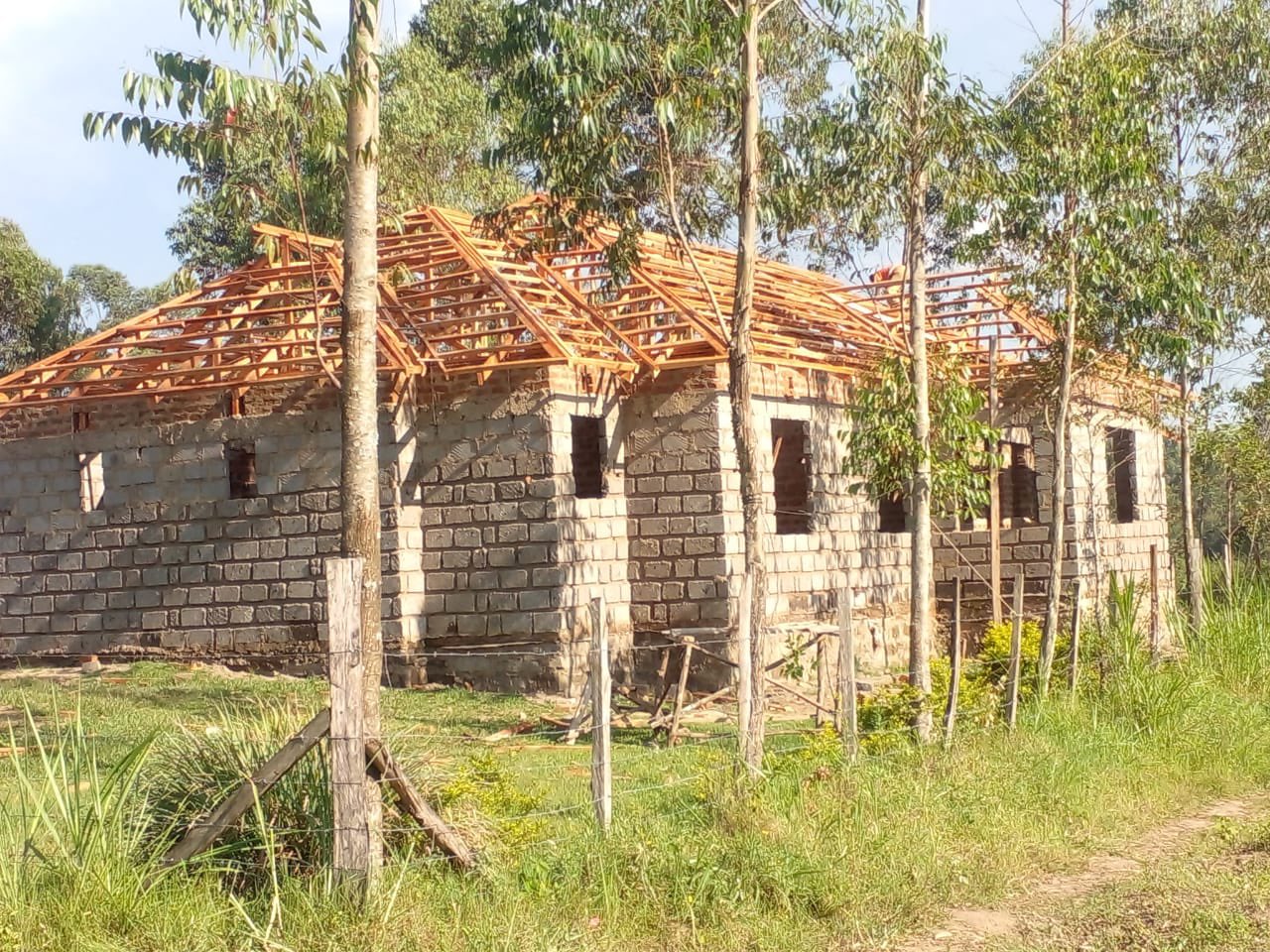 Mumias East MP PK Salasya builds a house foe his brother who paid for his school fees.
