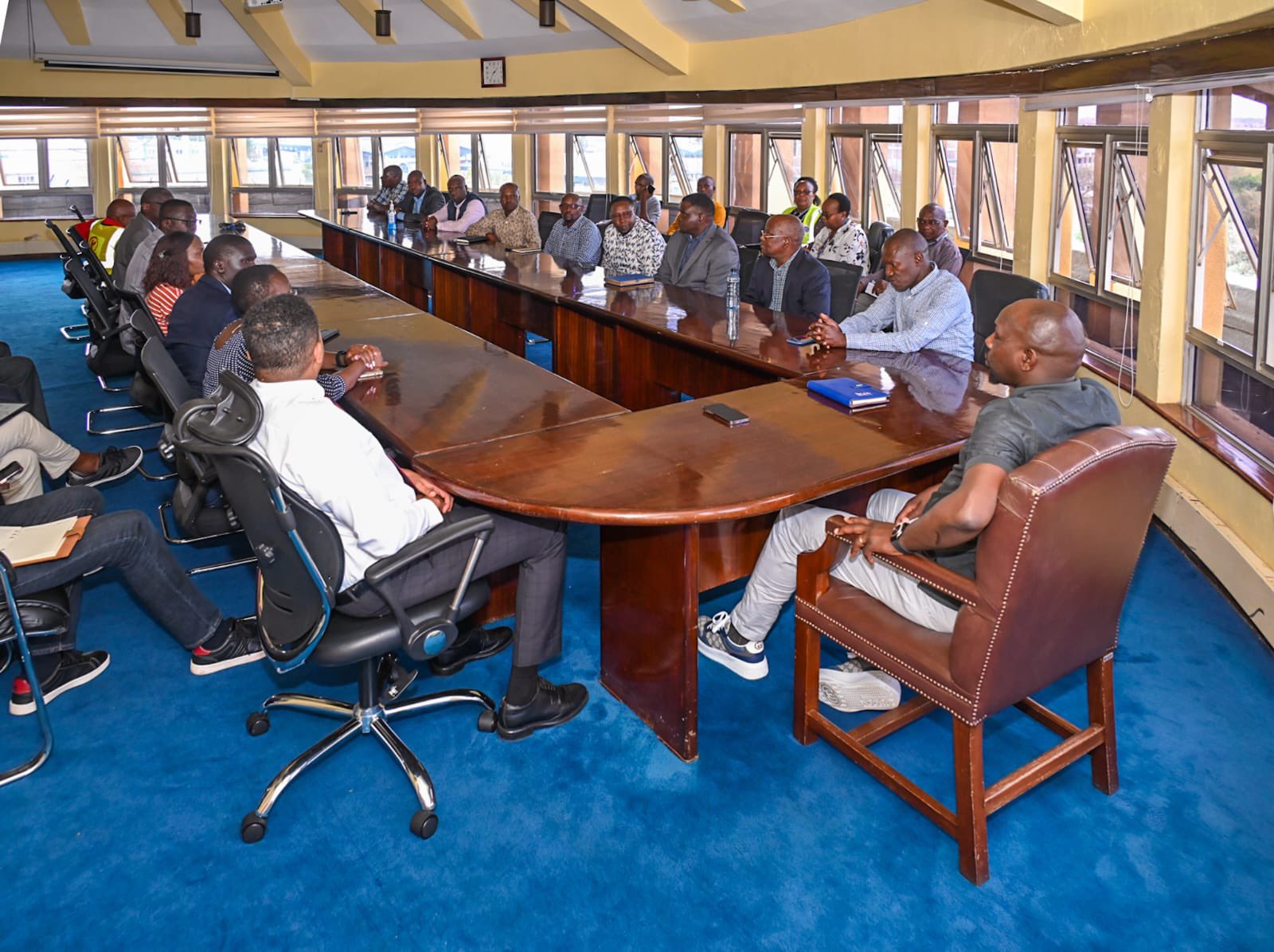 CS Kipchumba Murkomen on August 26 announced major leadership changes at the Kenya Airports Authority