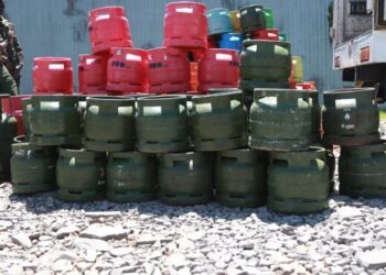LPG Gas Cylinders at a past EPRA operation.
