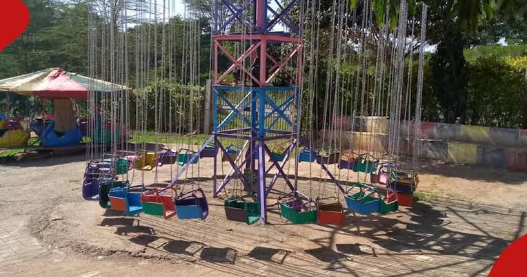 Caleb Odanga fell on a merry-go-round at Destiny Gardens in Ruiru, Kiambu county. 
