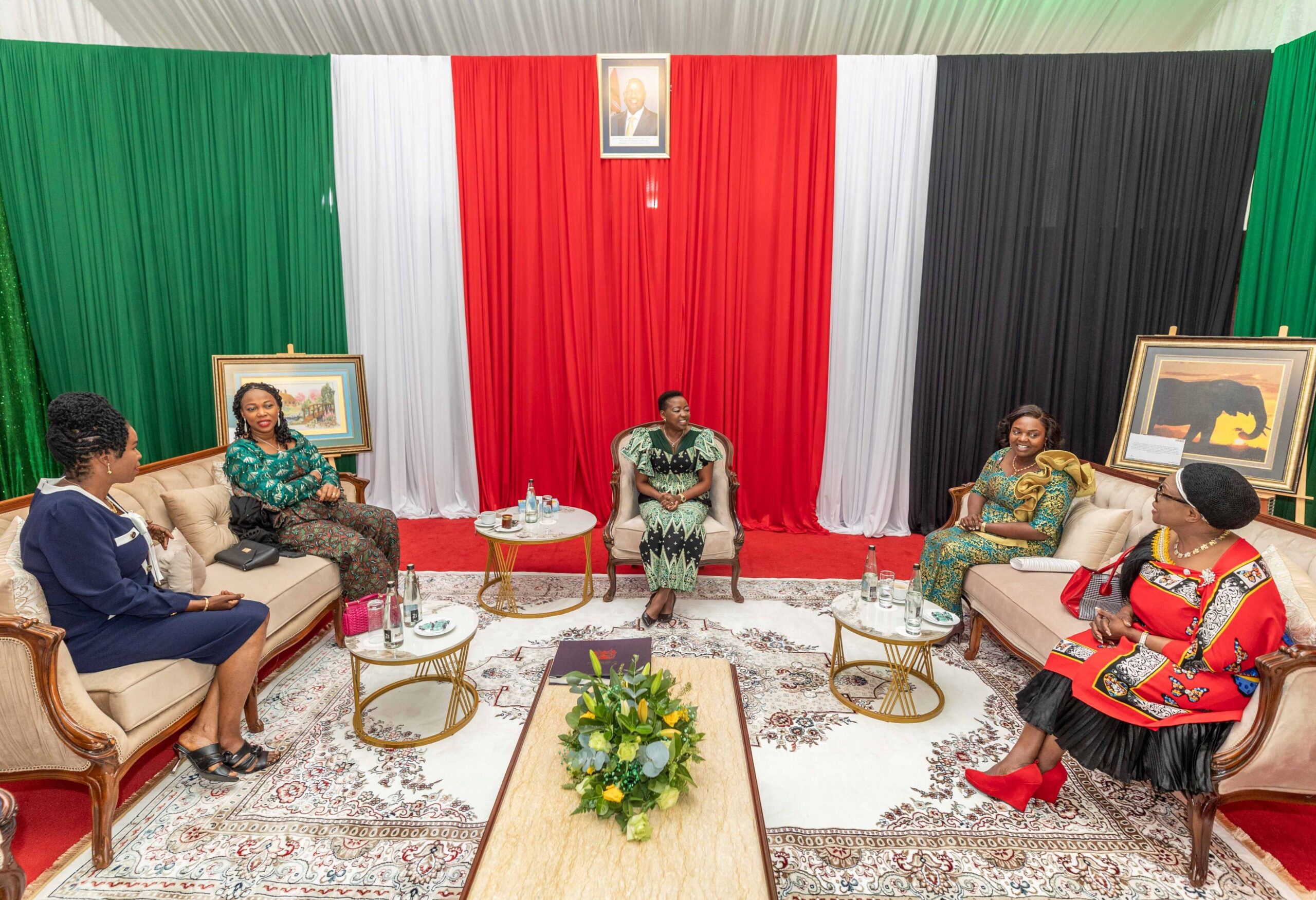 Kenyan First Lady Rachel Ruto chairs the meeting other African First Ladies. 