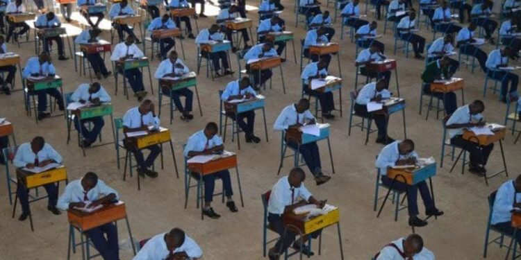 Students sit for past KCSE exams. PHOTO/KUCCPS