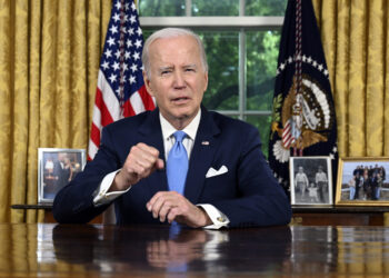 President Joe Biden delivered remarks from the Oval Office at the White House on Thursday regarding the conflicts between Hamas and Israel, including Russia and Ukraine.