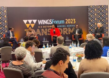 Delegates hold a panel discussion during the 2023 Wings Forum 2023 which brought philathropists together in Nairobi.