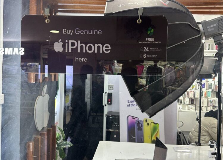 A photo of the Iphone Street Kenya store in Nairobi. 