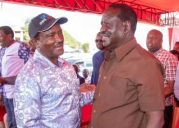 Azimio Principals Raila Odinga (right) and Kalonzo Musyoka PHOTO/Courtesy